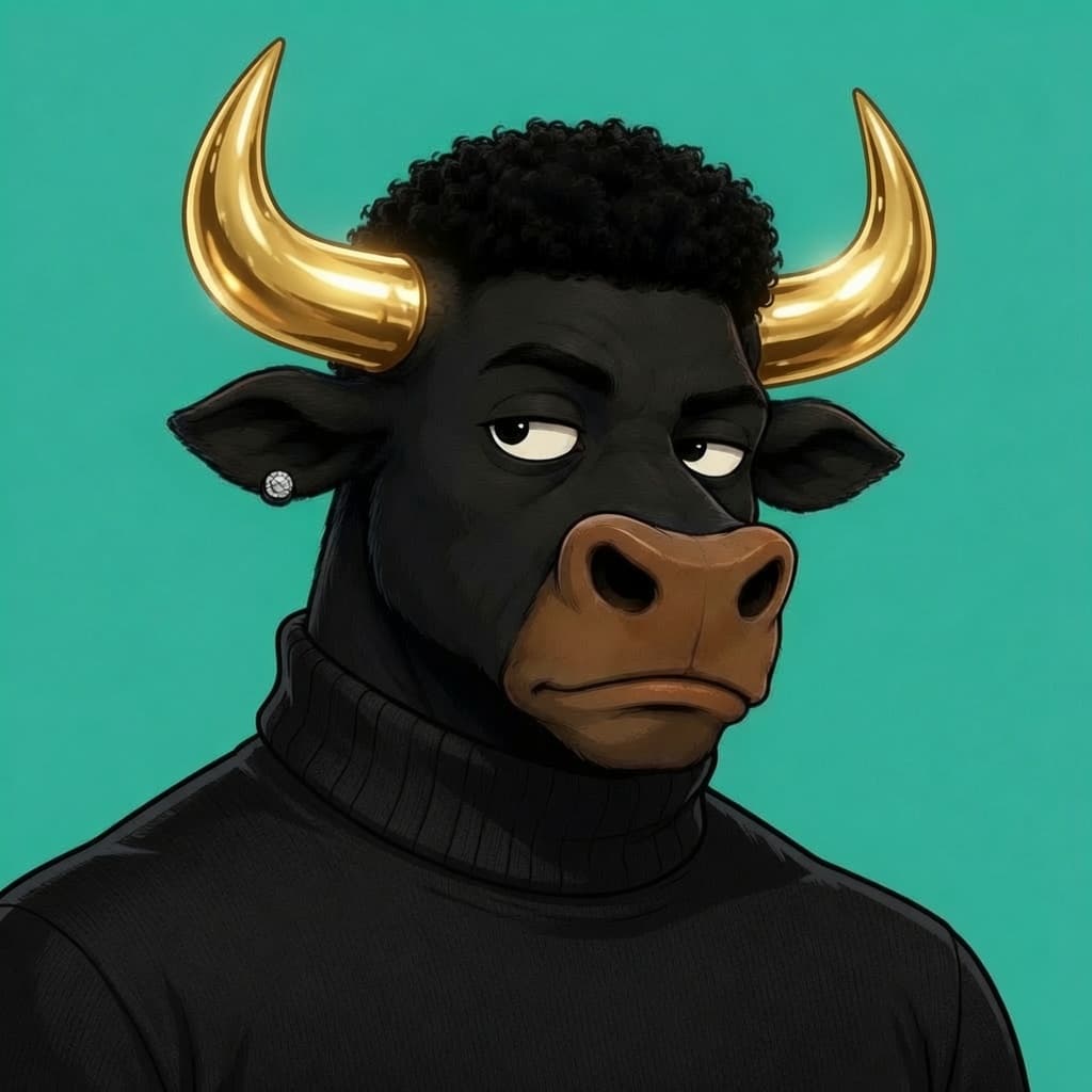 Spirit Bull #0004 — Gold Horn